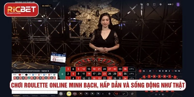 Roulette Trực Tuyến RICBET - Luật Chơi Và Lưu Ý Quản Lý Vốn Tổng quan về roulette trực tuyến và cách chơi cơ bản